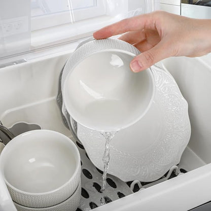 Dish Drying Rack, Plastic Plate Cup Dryer Holder - Image 5