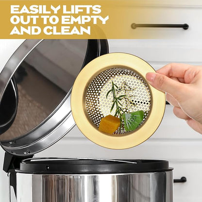 Retisee 2 Pcs Sink Strainer Stainless Steel Kitchen Sink Drain Strainer Basket - Image 5