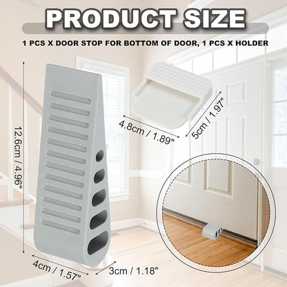 PATIKIL Rubber Door Stoppers for Bottom of Door, Door Wedge Stopper - Image 2