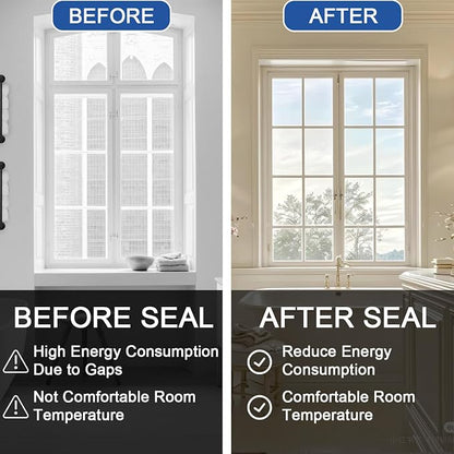 Transparent Weather Sealing Tape 3" x35 Yard, Window Insulation Tape Weather - Image 7