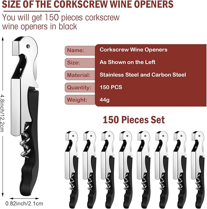 Honoson Wine Keys Opener Travel Wine bottle Opener Waiter Beer Bartender - Image 2