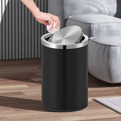 Mbillion Small Trash Can with Swing Lid 4 Gallons/15 Liter, Mini Trash Can with - Image 6
