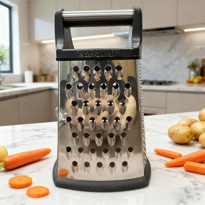 Kaishun Professional Cheese Grater, 4-Sided Stainless Steel Box Grater - Image 7