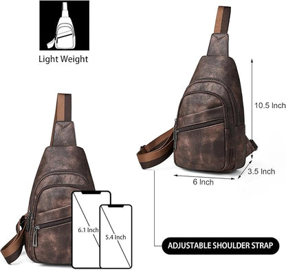 Sling Bag Crossbody Bags for Women Small Cross Body Bag Fanny Packs Chest Sling Purse for Daily Travel Leisure Sport