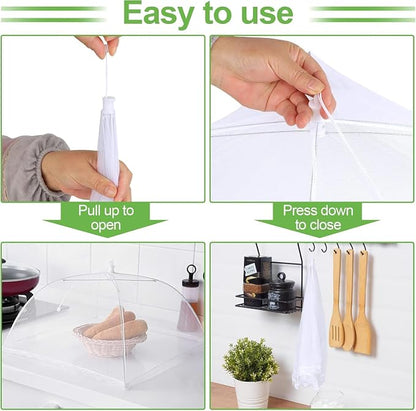 3 Pack Mesh Food Covers 19 inch, Large and Tall Food Covers, Pop-Up Mesh Food - Image 4