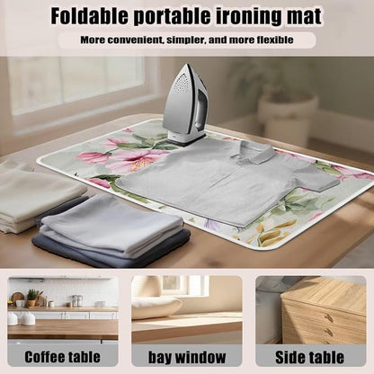 Hummingbird Ironing Mat for Table top Washer, Countertop, Floral Print Portable - Image 6
