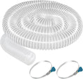 PVC Dust Collection Hose 3" x 10', Flexible Dust Collector Hose, Puncture Resistant Carbon Steel Wire Coil for Workshops, Woodworking, Industrial Vacuums