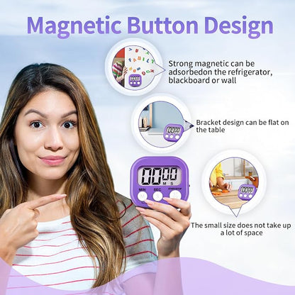 24 Pack Timers Magnetic Kitchen Timer Cooking Timers - Image 5
