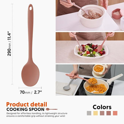 Multi Platinum Silicone Cooking Spoon - Image 2
