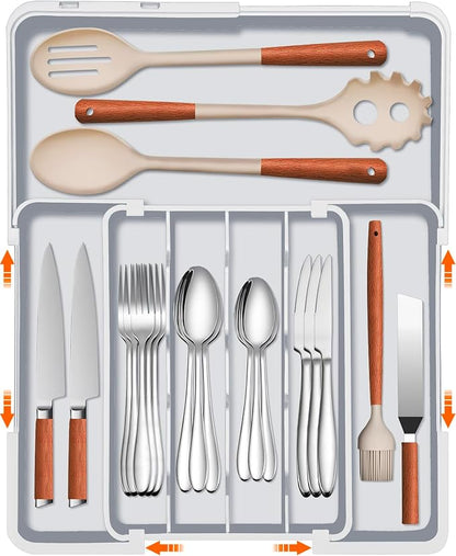 Spaclear Expandable Silverware Drawer Organizer by Spaclear