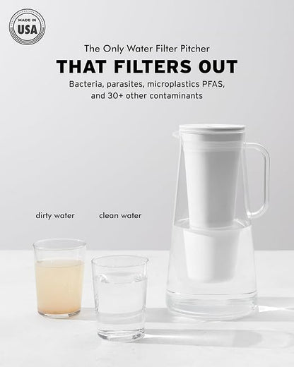 LifeStraw Home – Water Filter Pitcher, Midnight Blue, BPA Free Designed - Image 2