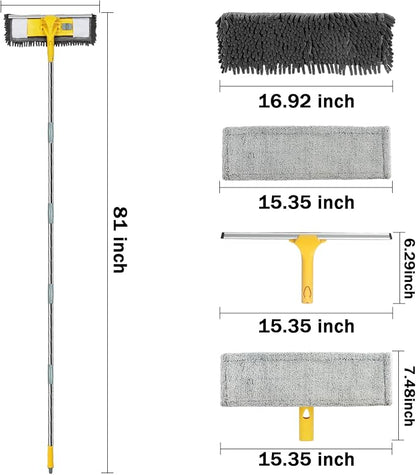 81" Long Handle Window Cleaner Tool Squeegee - Image 2