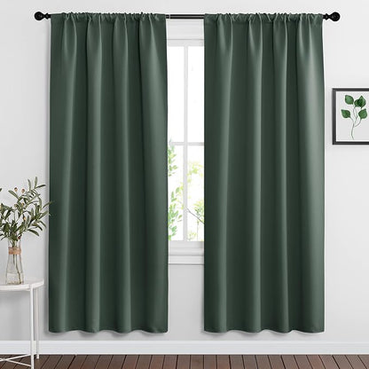 RYB HOME Living Room Curtains 72 inch Length 2 Panels Set, Thermal Insulated by RYBHOME