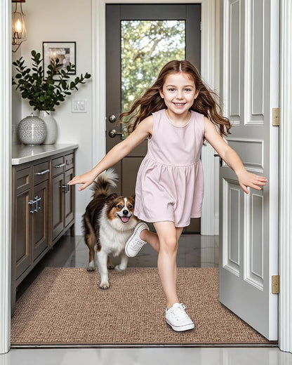 LUMI Indoor Door Mat 32"x47", Ultra Thin Low Profile Non-Slip Doormat - Image 5