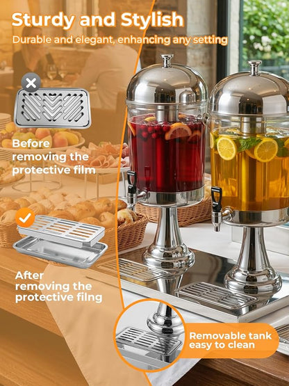 Beverage Dispenser for Parties 4.5 Gallon, Stainless Steel Drink Dispenser - Image 5