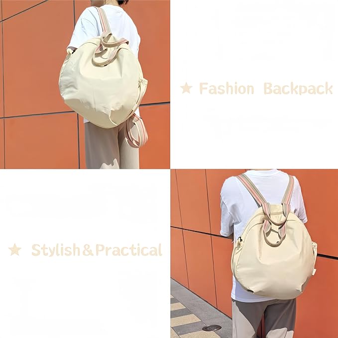 Lightweight Backpack with Laptop Compartment, Large Capacity Leisure Backpacks, Water Resistant Bookbag, Casual College Daypacks, Nurse Backpack for Work Travel