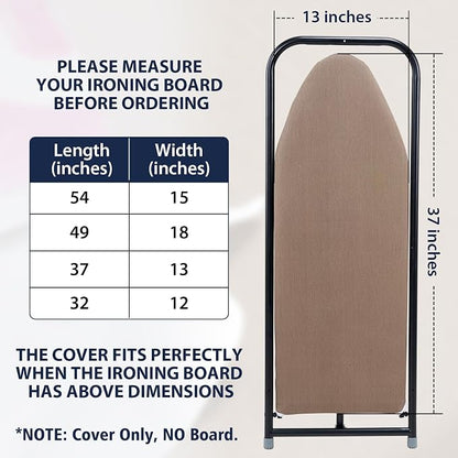 Seiritex Small Ironing Board Cover 13 x 37 inch, Fits Over The Door Ironing - Image 6