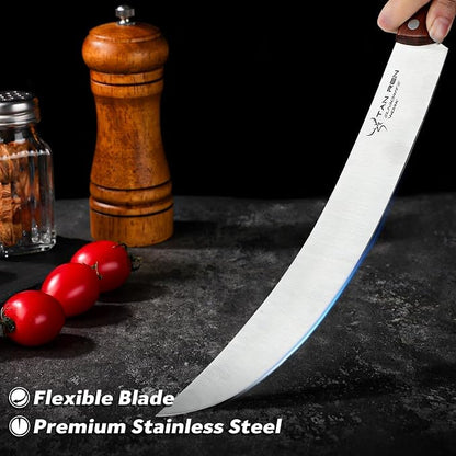 TAN REN Butcher Brisket Knife for Meat Carving, 12 Inch Cimeter Meat Slicing - Image 4