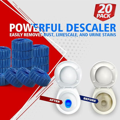 USKICH 20 Pack Toilet Bowl Cleaner Tablets, Long-Lasting Household Toilet - Image 4