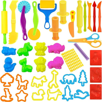 Playdough Tools Set, Creative Play Dough Accessories by AWNOGKUEToys