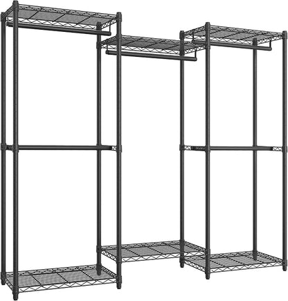 SONGMICS Heavy-Duty Clothes Rack, Garment Rack, Portable Closet, 68.7-Inch Wide - Image 7