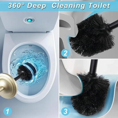 Stainless Steel 304 Toilet Brush and Holder, Toilet Bowl Brush - Image 2