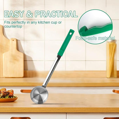 4 Ounce Solid Stainless Steel Portion Control Ladle Spoon - Image 4