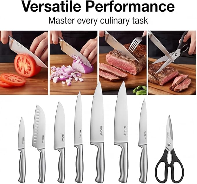 McCook® Knife Sets, German Stainless Steel Knife Block Sets - Image 7