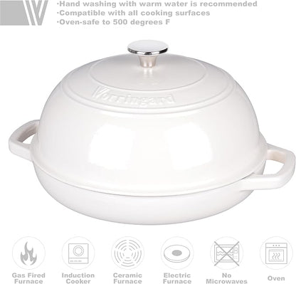 VORRINGARD Enameled Cast Iron Dutch Oven Pot - Image 3