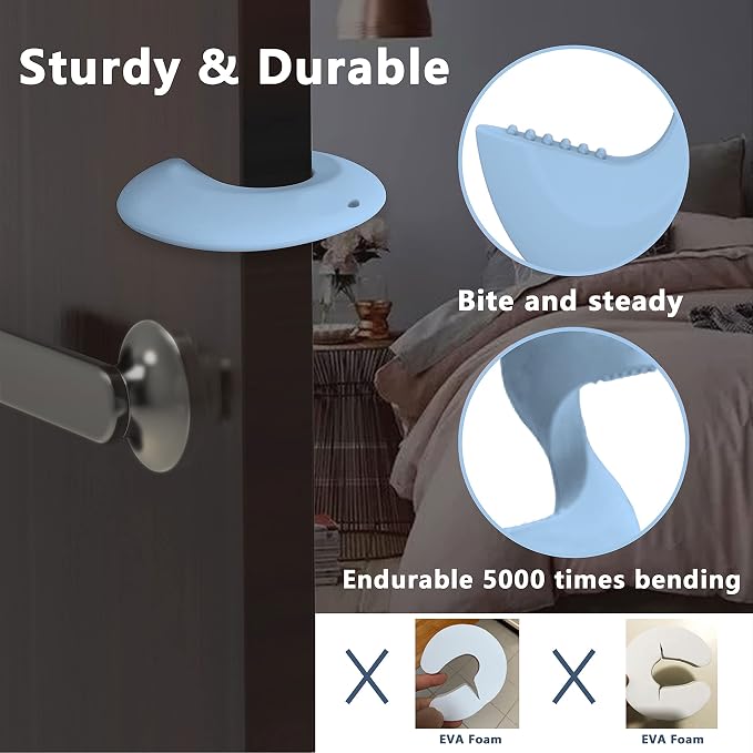 Door Pinch Guard and Door Slam Stopper, Durable Silicone Door Finger Pinch Guard - Image 4