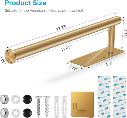 2nd Gen Paper Towel Holder Under Cabinet No Drilling, Self Adhesive or Drilling - Image 9