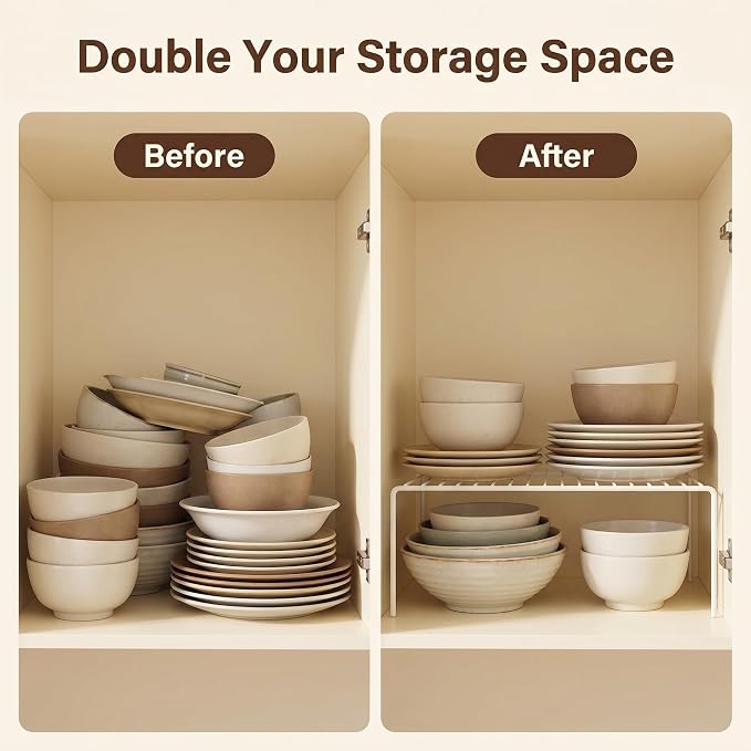 iPEGTOP Kitchen Cabinet Storage Shelf Rack - Image 7