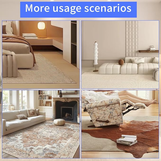 Felt Rug Pad, 4x6 Ft Extra Large Area Cushioned Carpet Liner, Thick Felt Pads - Image 5