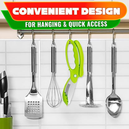 Salad Scissors for Chopped Salad – Multiblade Cooking Scissors for Kitchen - Image 9