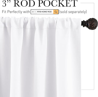RYB HOME Room Darkening Curtains - Image 2