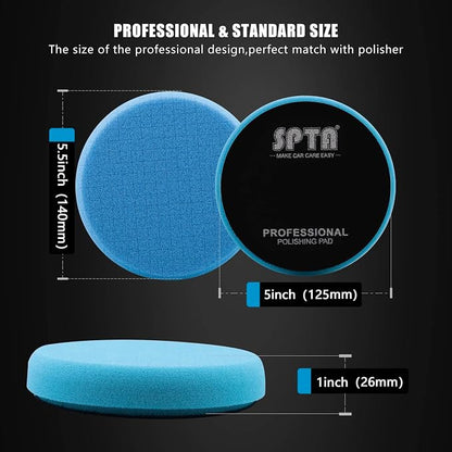 Blue Polish Pad, Buffing Polishing Pads, SPTA 1Pc 5.5 Inch Face - Image 2