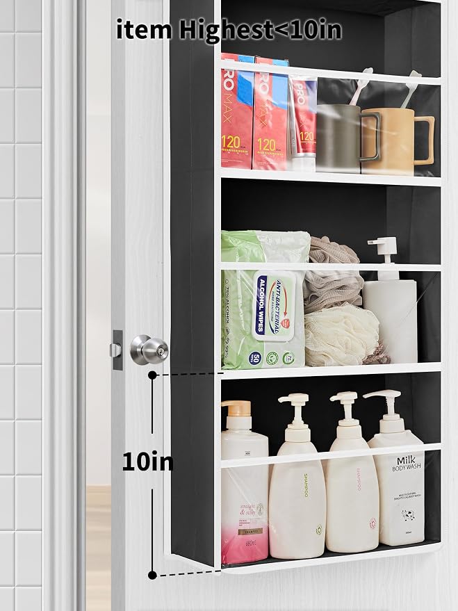 JARLINK Toy Stuffed Animal Storage, Over The Door Organizer W/Clear View Windows - Image 4