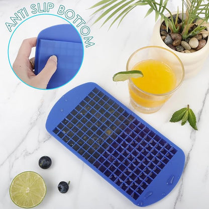 Silicone Mini Ice Cube Trays 2 Pack, 160 Crushed Ice Cube Molds, Easy Release - Image 6
