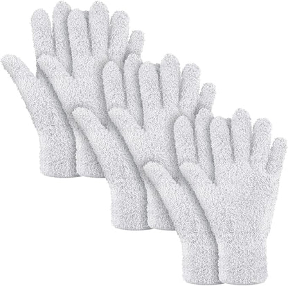 Patelai 3 Pairs Microfiber Plant Dusting Gloves Leaf Cleaning Gloves by Patelai