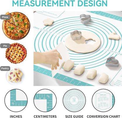 Non stick Silicone Pastry Mat, Dough Mat - Image 4