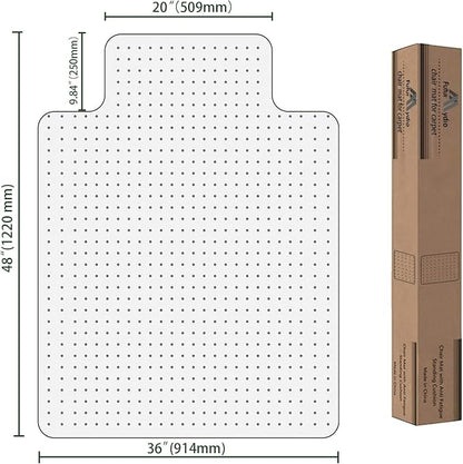 FuturHydro Office Chair Mat for Low Pile Carpet, Easy Glide Rolling Plastic - Image 6