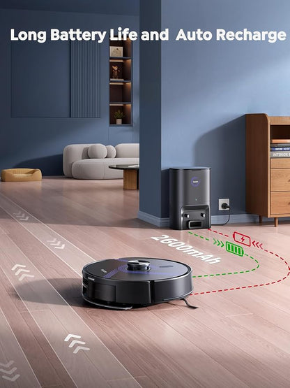 Vyzzle E20 Robot Vacuum and Mop, 60-Day Robot Vacuum Self Emptying, 5500Pa - Image 7