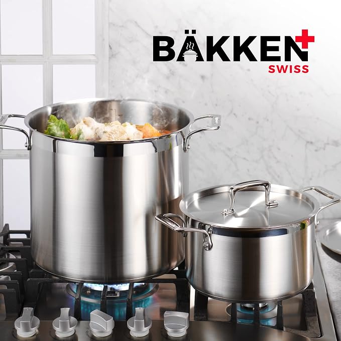 Stainless Steel Stockpot with Lid 20 Quart, Durable 18/8 Stainless Steel - Image 9