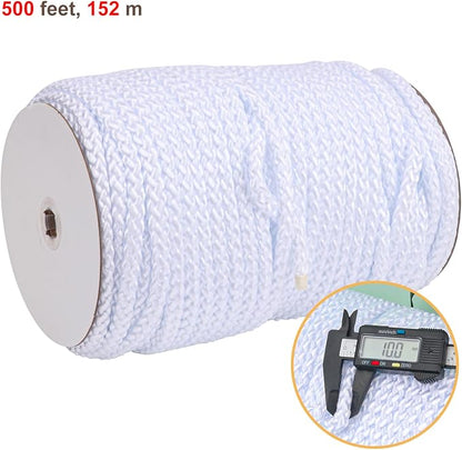 3/8 Inch White Polyester Rope - Image 2