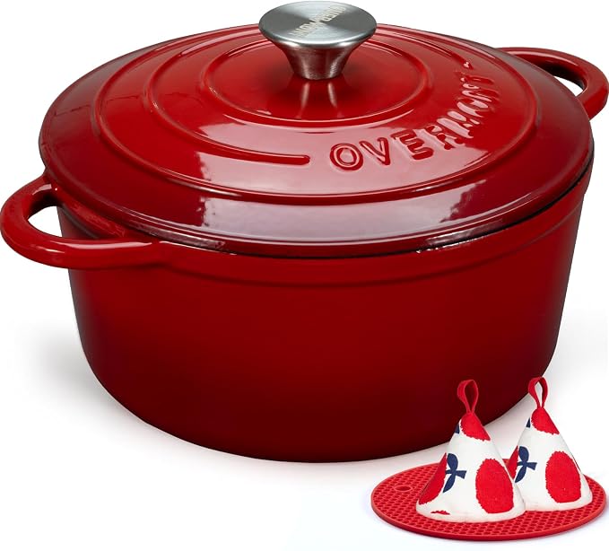 Overmont Enameled Cast Iron Dutch Oven by Overmont