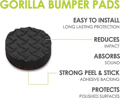 Slipstick GorillaBumperPads Premium Cabinet Door Bumpers 3/8” Round Non Slip - Image 2