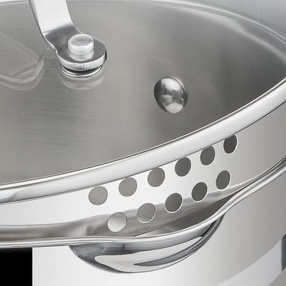 Jamie Oliver by T-fal Cook Smart 10-Piece Cookware Set, Uncoated Stainless Steel - Image 6
