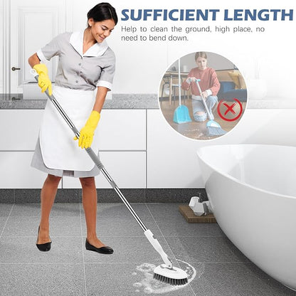 SetSail Floor Scrub Brush, 3-in-1 Tile Tub Floor Scrubber - Image 7