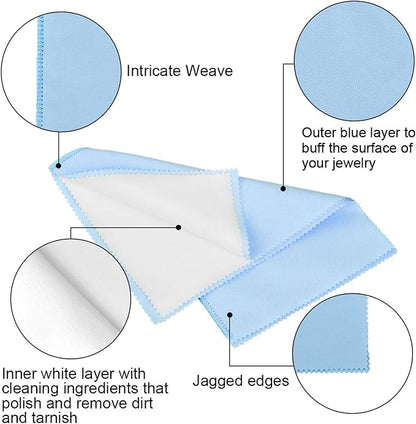 SEVENWELL Silver Polishing Cloth, Jewelry Cleaner Cloth - Image 2