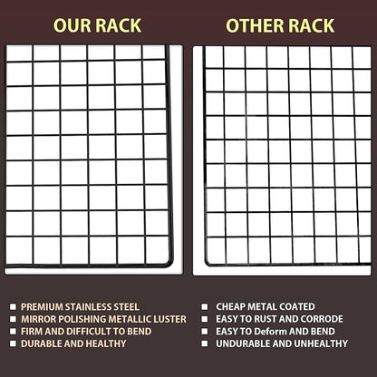 Briout Cooling Rack for Baking, Thick Wire Cookie Rack for Cooking, Oven Safe - Image 4
